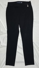 Tommy Hilfiger Pants Pull On Rayon/Nylon Black 10.5" Rise Women's Sz. 10