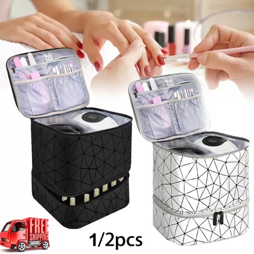 Doppelschichtiger Nagellack-Organizer,Aufbewahrungstasche,Nagellack-Tragetasch . - Bild 7 von 24