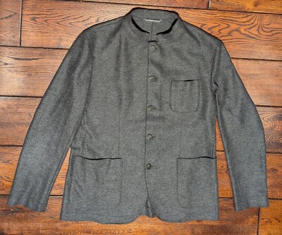 josef & anna x Weber + Weber Virgin Wool Anton Jacket Blazer Dark Gray Size 54 L