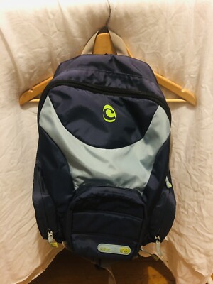 Clive Vintage Herren Rucksack 90s, Blue Contrast Large Bag, Skate, Surf, Ski