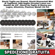 32 Dischi Taglio x Dremel,Dischi Diamantati Mini di Tagliante,HSS Seghe Circolar