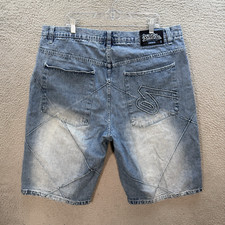 Vintage Southpole Shorts Mens 42 Blue Baggy Jorts Hip Hop Streetwear 1990s Y2K