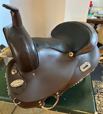 Billy Royal Hand Made Leather 16  Roughout Training Pleasure Saddle Great Cond.