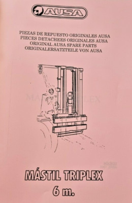 Ersatzteilbuch - AUSA - Original - Triplex-Mast 6m - GB E F D