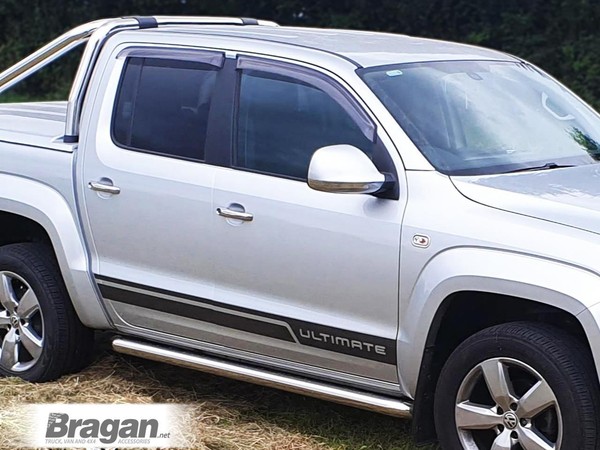SeitenschutzbüGel - Gebogen FüR Audi Q7 2009 - 2015 4X4 Edelstahlrohr ZubehöR-image