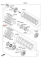 Genuine/OEM 455103B410 CLUTCH ASSY-OVER DRIVE for Hyundai Max Cruise 13 -sk