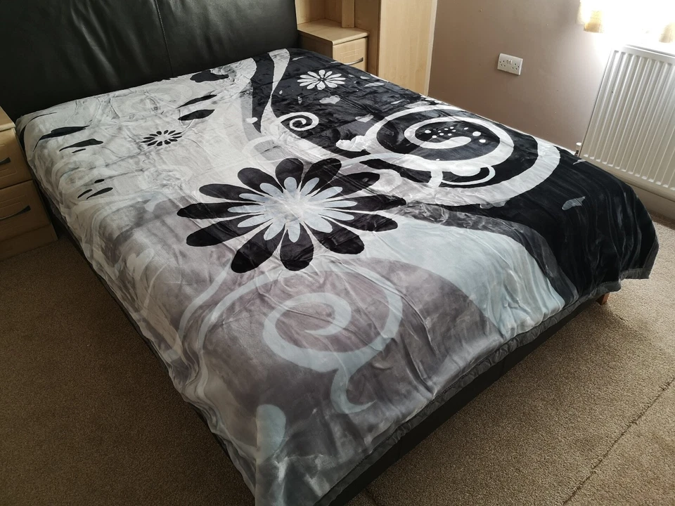 Super Soft 2 PLY Thick Heavy Weight Blanket Bed Mink Throw Double King Size