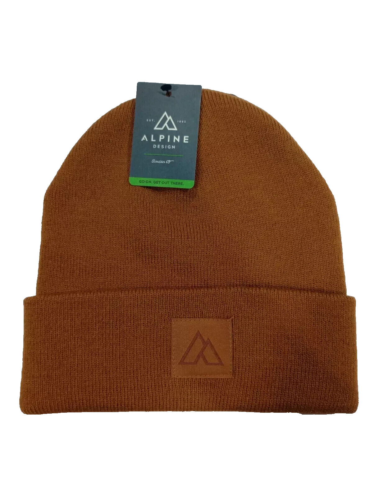 Альпийский дизайн Коричневая шапка-бини из матового флиса для взрослых Один размер 2990₽