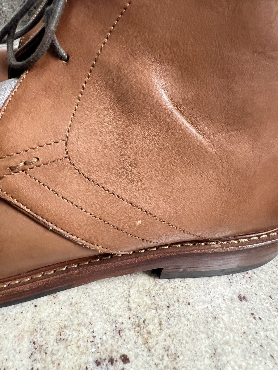 Frye Murray Chukka Leather Boots Mens Size 13 Cognac Brown  display picture 3