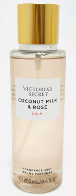 VICTORIA'S SECRET COCONUT MILK & ROSE CALM FRAGRANCE BODY MIST SPRAY 8.4 oz NEW