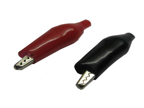 Cavo di prova morsetto a coccodrillo 35 mm - spina a banana 4 mm² 1 metro H05VK rosso/nero - Foto 3 di 4