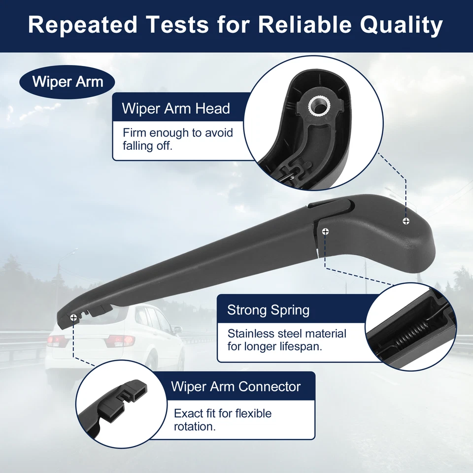 Juego de brazo limpiaparabrisas trasero 14" apto para Volvo V50 2004-2012 - 360 mm Foto 4 de 4