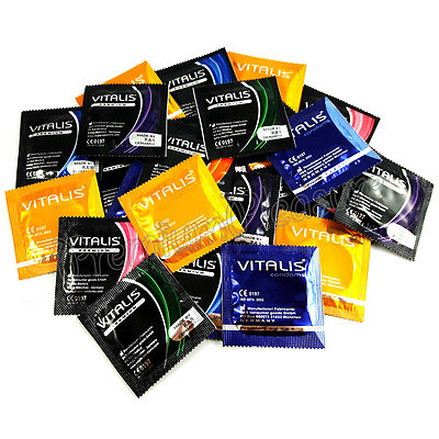 Vitalis Kondome Mixpack Verzug Erwärmungs Super Dünn Banane Vanille 12 24 50