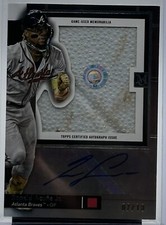 2024 Topps Museum Collection Ronald Acuna Jr. #MLBBAR-RAJ Base Auto Relic #7/10