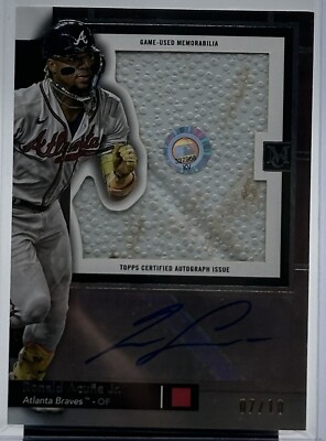 その他 TOPPS MUSEUM COLLECTION Acuna Jr. auto RONALD ACUNA JR. 2023 Topps Museum Collection #5/15 Relic