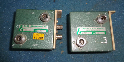 Two Sage Labs 2731 RF Microwave Directional Coupler or Splitter