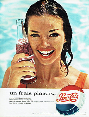 Werbung Advertising 0423 1964 Pepsi-Cola Soda eine frische Ruhe