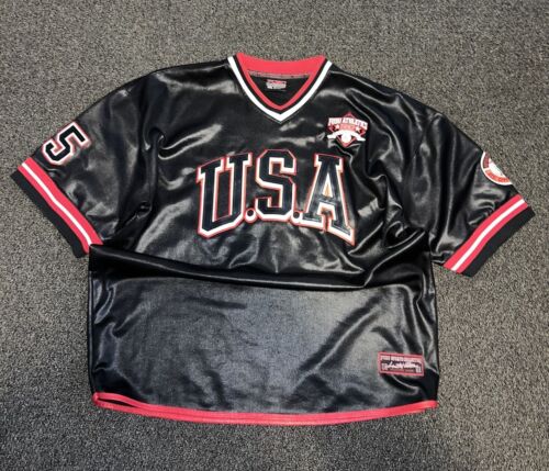 VTG FUBU Athletic Collection USA Jersey Streetwear Y2K Rap Hip Hop 2XL BIG 2Pac