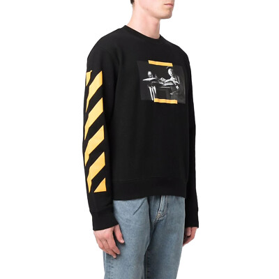 OFF-WHITE Caravaggio Painting Sweatshirt Black/Yellow | eBay