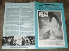 THE LOCH NESS HORROR original 1981 uncut movie pressbook LARRY BUCHANAN