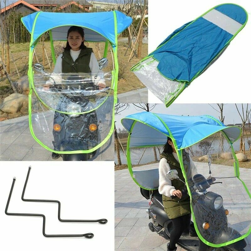 Copertura Antipioggia Per Scooter E Bici - Impermeabile Con Finestrini In PVC - Foto 11