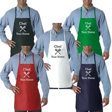 Personalized Chef’s Cooking Apron for Men & Women Kitchen, BBQ Grill | instMerch