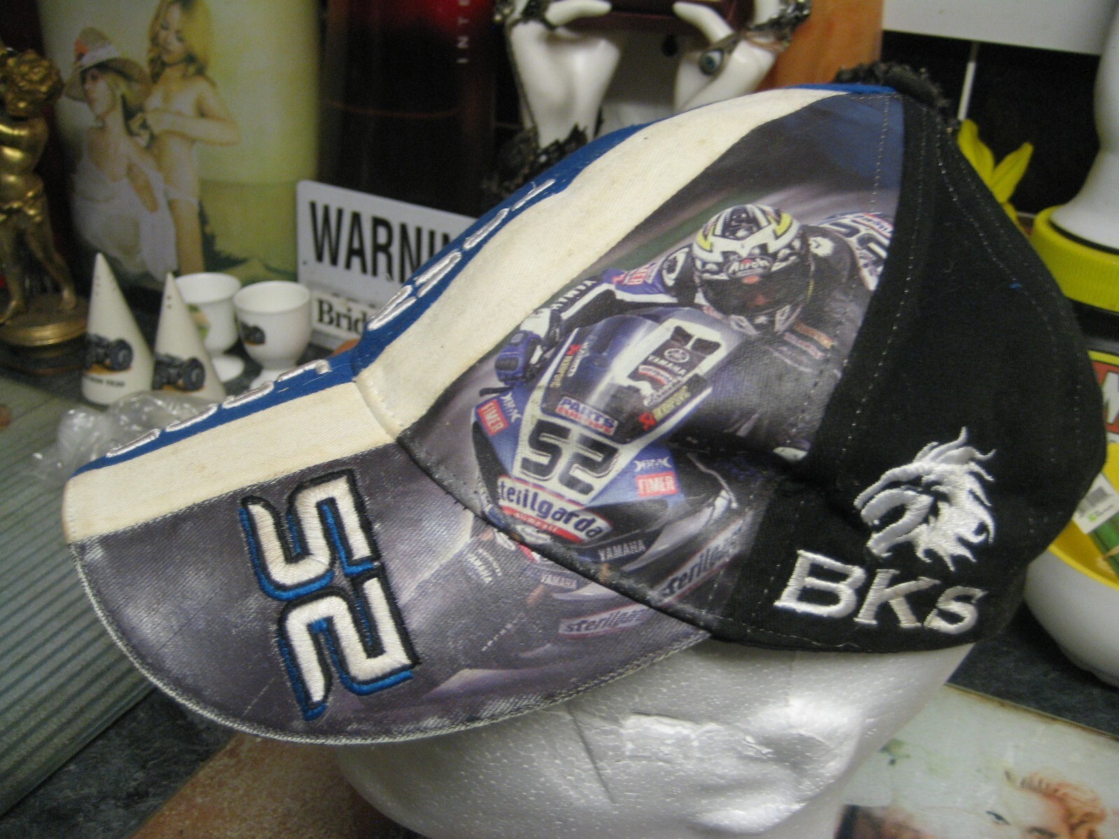 52 io52land yamaha racing embroidered airoh motorbike baseball cap