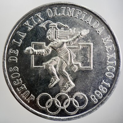 Silbermünze Mexiko 25 Pesos 1968 | sehr hochwertig | a877