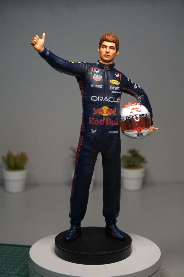 1:8 Scale Max Verstapen Style Figure for  F1 Formula 1 Red Bull Fans 230mm High - Image 2 of 4