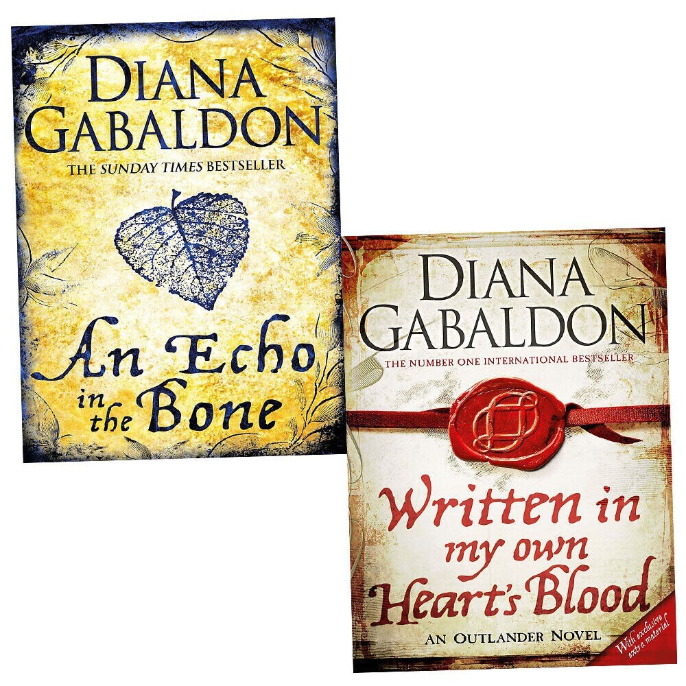 Diana Gabaldon Written in My Own Hear,An Echo in the Bone 2 Books Collection Set