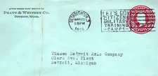Pratt & Whitney Aircraft Aviation Detroit Michigan Postal Cover 