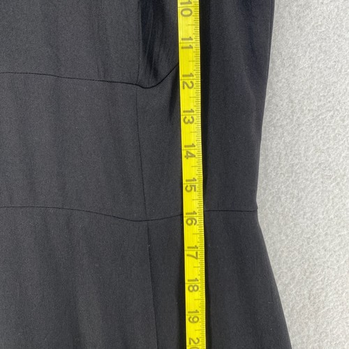 PRADA MILANO Dress 42 S Silk Blend Sheath Sleeveless Career Workwear Black - Picture 12 of 15