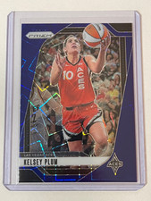 2024 Panini WNBA Prizm Basketball Kelsey Plum Blue Velocity Trading Card no. 77