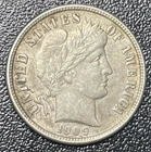 1909 S Barber Silver Dime 10C XF Extra Fine Better Date