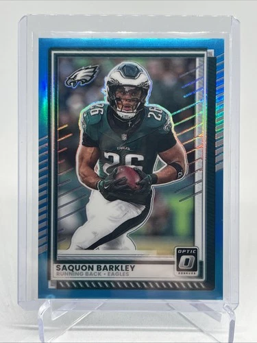 2025 Panini Donruss Optic - Saquon Barkley #15 Neon Blue Prizm /399