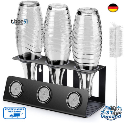 vinlley Flaschenhalter Sodastream 3er Abtropfhalter Herausneh