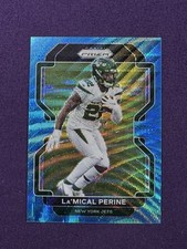 2021 Panini Prizm Prizms Blue Wave #88 La'Mical Perine /199 - FB