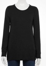 Women's Sonoma Black Supersoft Long Sleeve Crewneck Top Size Extra Large