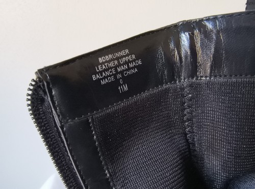 Bandolino BDBRUNNER Black Leather Block Heal Square Toe Side Zip Ankle Boots 11M - Picture 11 of 12