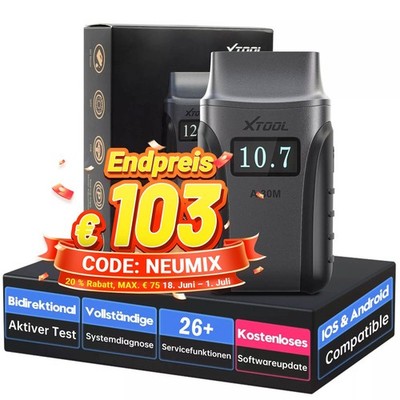 XTOOL A30M BT OBD2 Diagnosegerät Bidirektional ALLE SYSTEM Scanner 26+ Reset SAS