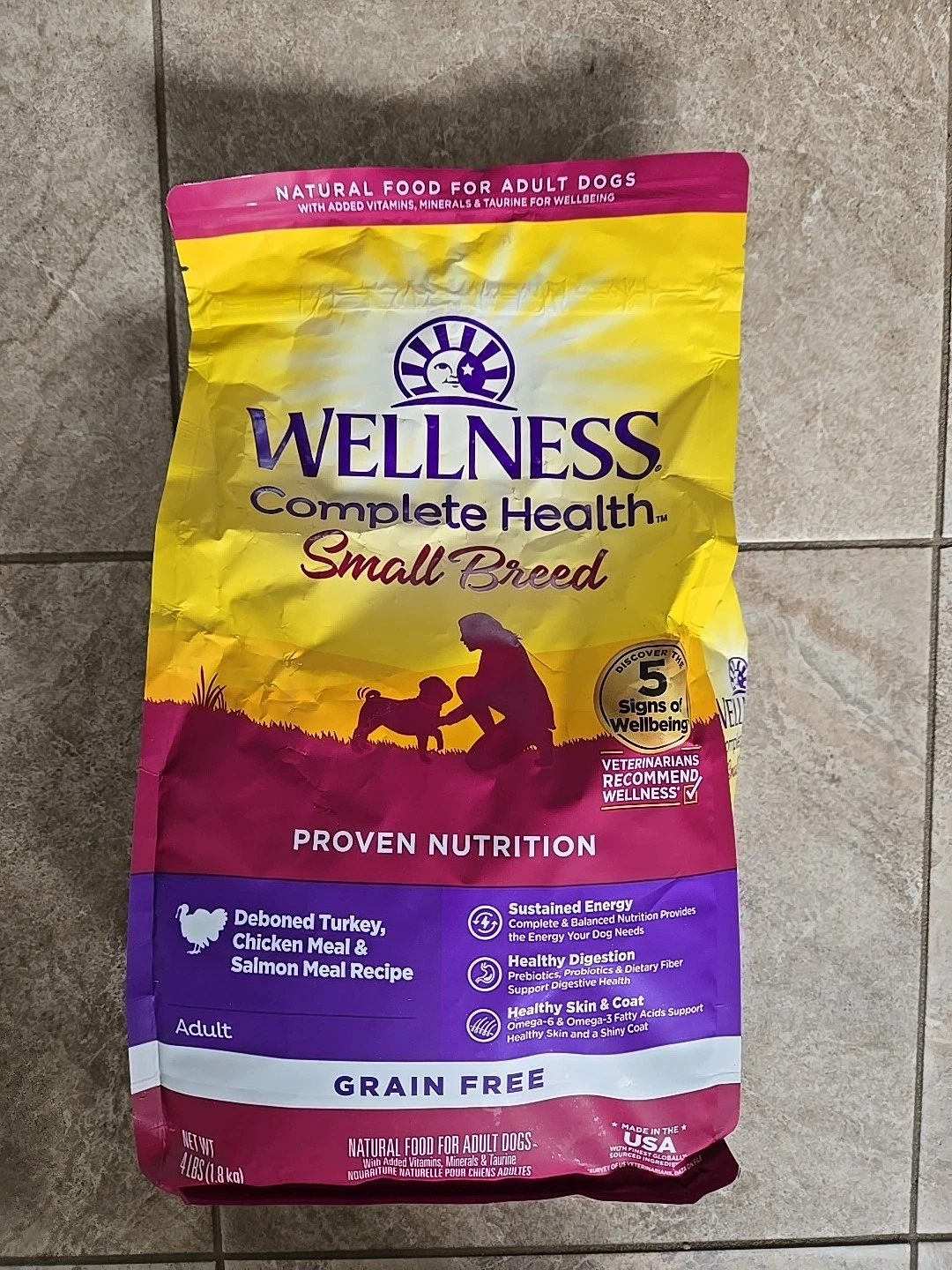 Wellness Complete Health Sm Breed Deboned Turkey, Chicken Meal Salmon Meal 4lb
Opens in a new window