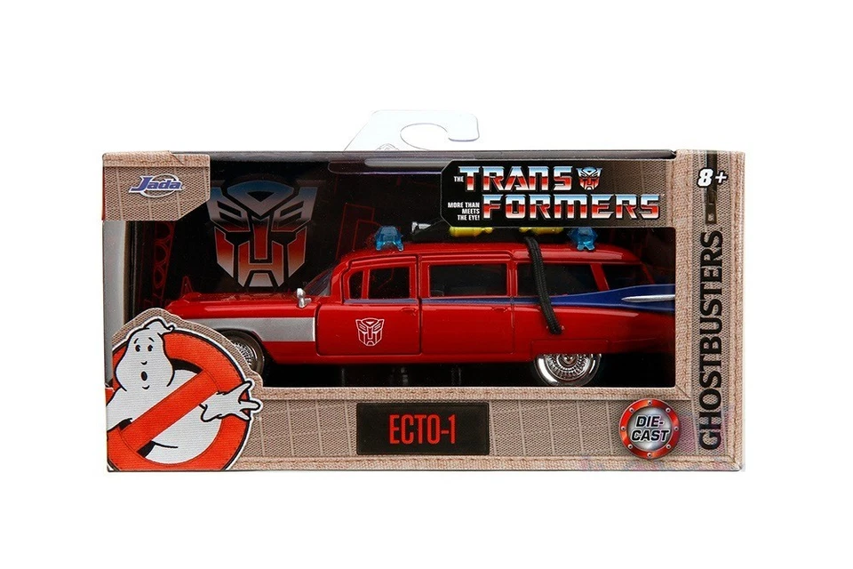 Ghostbusters Ecto-1 Cadillac Ambulance TRANSFORMERS Mash-up 1959 JADA 5'', 1:32 - Image 2 of 4