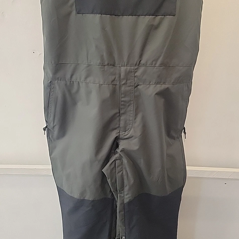 Macacão AIRBLASTER Masculino Snowboard Neve BIB Calça XL Freedom Series Cinza Preto - Imagem 3 de 4