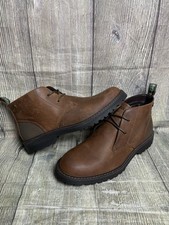 Image of Barbour Maxwell Men's Leather Chukka Boots, Teak UK 7 Brand New £139 7uk