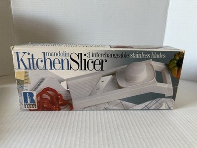 Kitchen Slicer Mandolin 3 stainless blades Robinson Design Group 1995