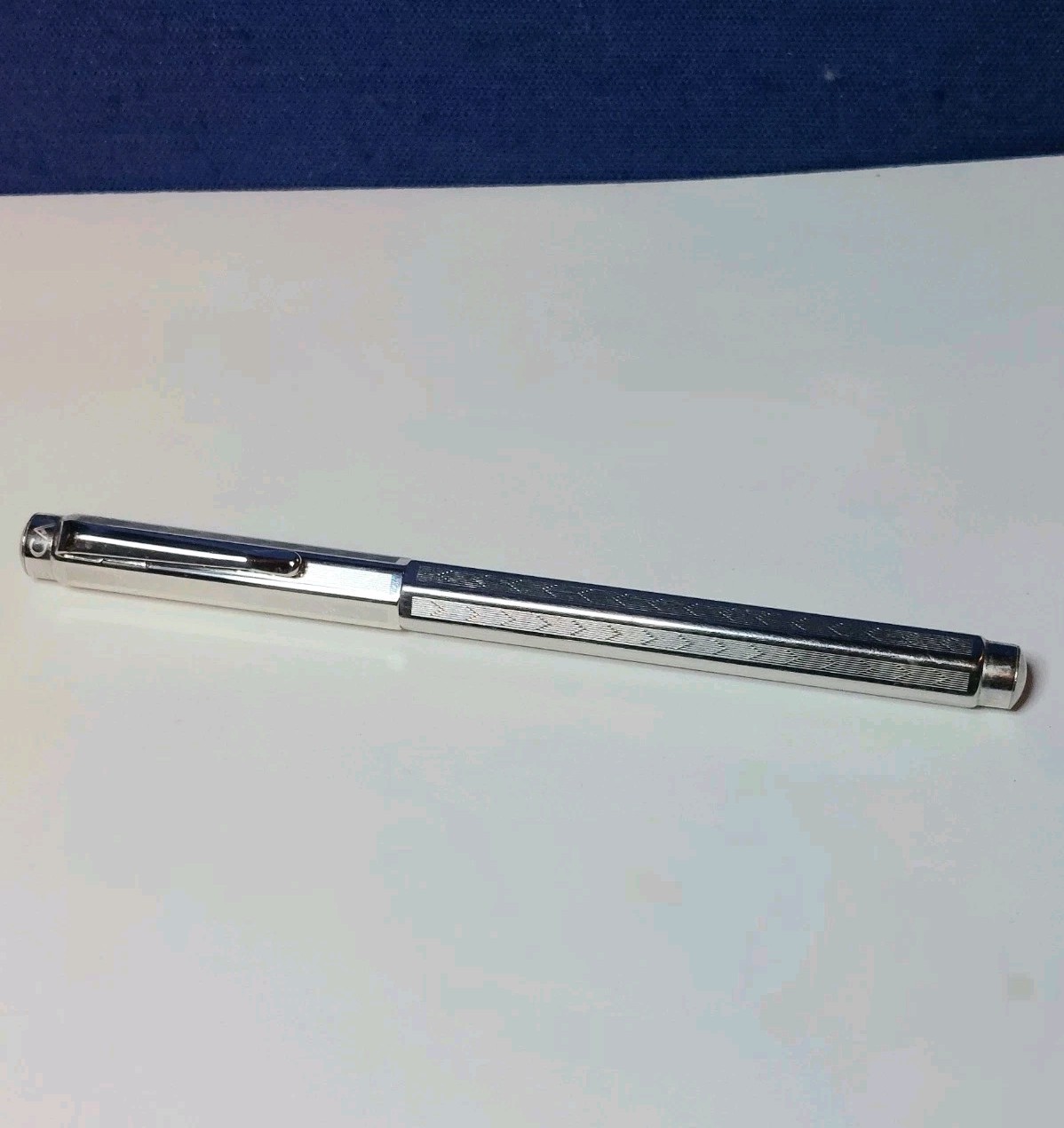 Caran d'Ache Ecridor Chevron Designer Rollerball Pen Palladium 