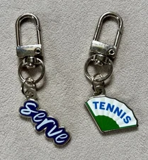 US Open AMEX Exclusive Merch Charms Set Of 2 “Tennis Fan” And “Serve” NWOT