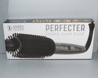 Calista Tools Perfecter Hot Curling Iron Heated Round Hair Brush Styler HSB-02U