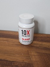 10X Health Sleep Aid Magnesium L-Theanine New Sealed 02/26 Exp 60 Capsules