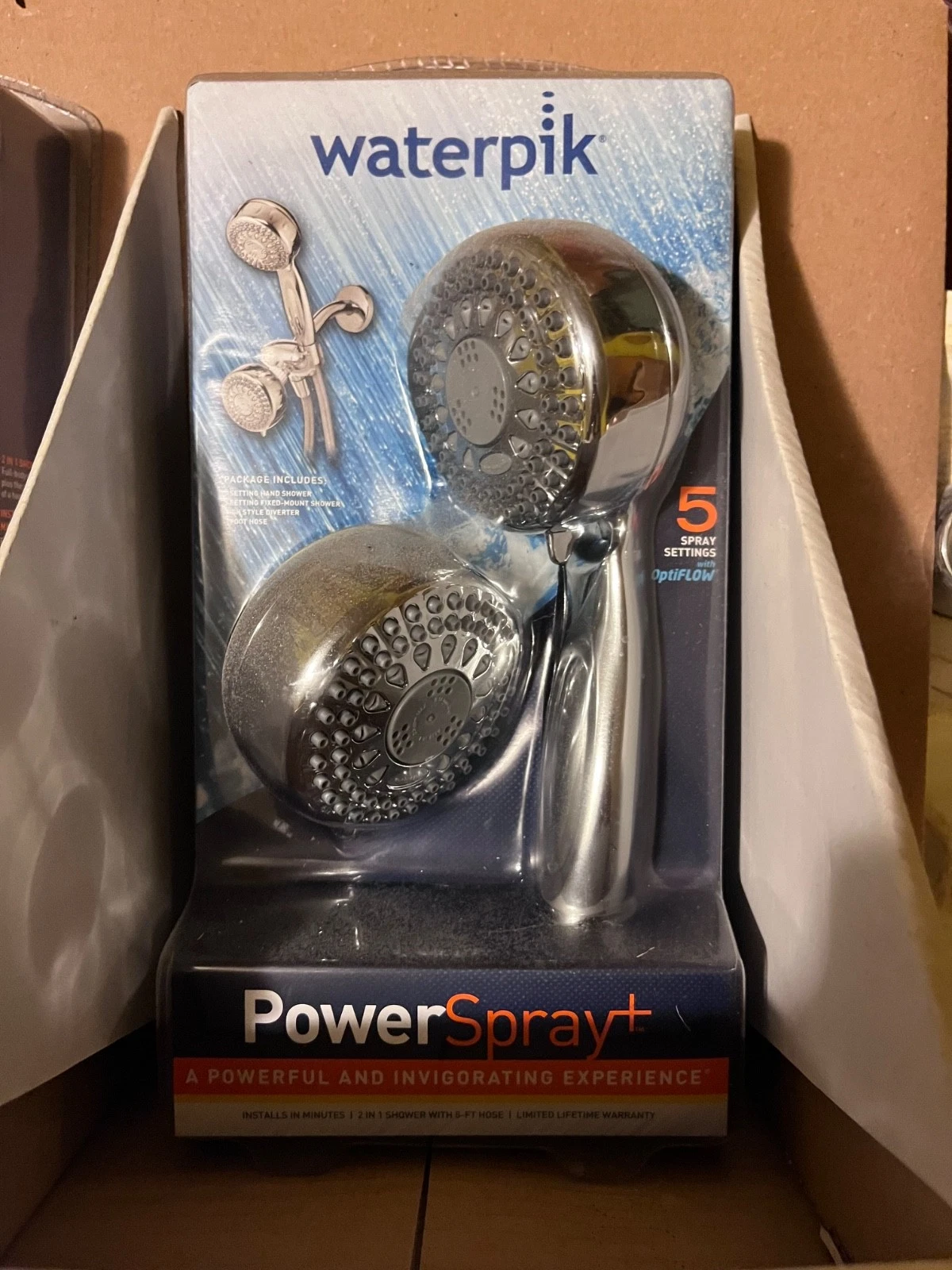 New Waterpik Spray+ Waterpik TRS-523/553D Waterpik 2 in 1 Shower Head